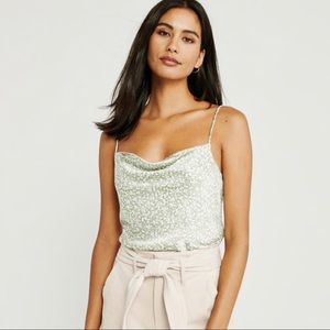 Abercrombie & Fitch Cowl Neck Satin Cami